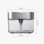 Distributeur de savon à pression pour cuisine, gris