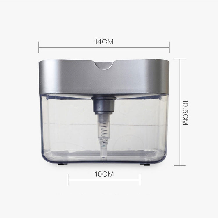 Distributeur de savon à pression pour cuisine, gris