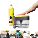 Distributeur de savon à pression pour cuisine, gris