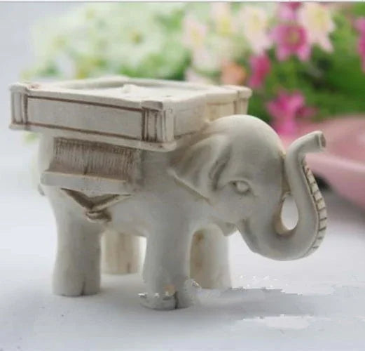 Bougeoir rétro éléphant pour bougie chauffe-plat, décoration de mariage et maison, artisanat, support pour bougie chauffe-plat, éléphant chauffe-plat