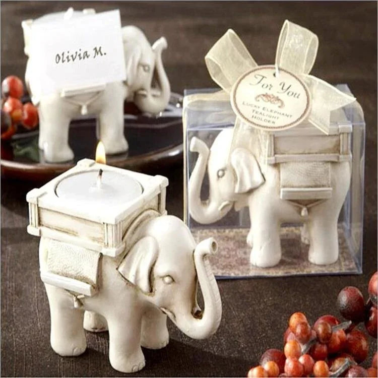 Bougeoir rétro éléphant pour bougie chauffe-plat, décoration de mariage et maison, artisanat, support pour bougie chauffe-plat, éléphant chauffe-plat
