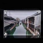 Cadre photo magnétique rectangulaire transparent en acrylique créatif pour anniversaire, 55x82mm, 60x90mm, 75x105mm, 89x128mm, 102x153mm, 128x178mm, 150x210mm, 254x203mm, 210x297mm