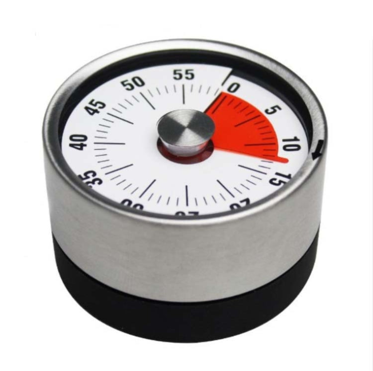 Minuteur de cuisine avec minuterie magnétique en acier inoxydable, 8 cm rouge, 6 cm noir
