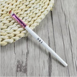 5 brosses à sourcils biseautées avec manche en bois blanc, pinceau à sourcils, pinceau à fard à paupières