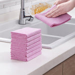 10 torchons en fibres de noix de coco, anti-peluches, épais, absorbants, antiadhésifs, pour le lavage de la vaisselle, 30x30cm