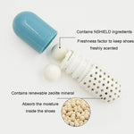 Lot de 2 désodorisants multifonctionnels en capsule pour chaussures