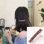 Épingle à Cheveux Élastique en Strass et Cristal pour Filles - Accessoires de Cheveux