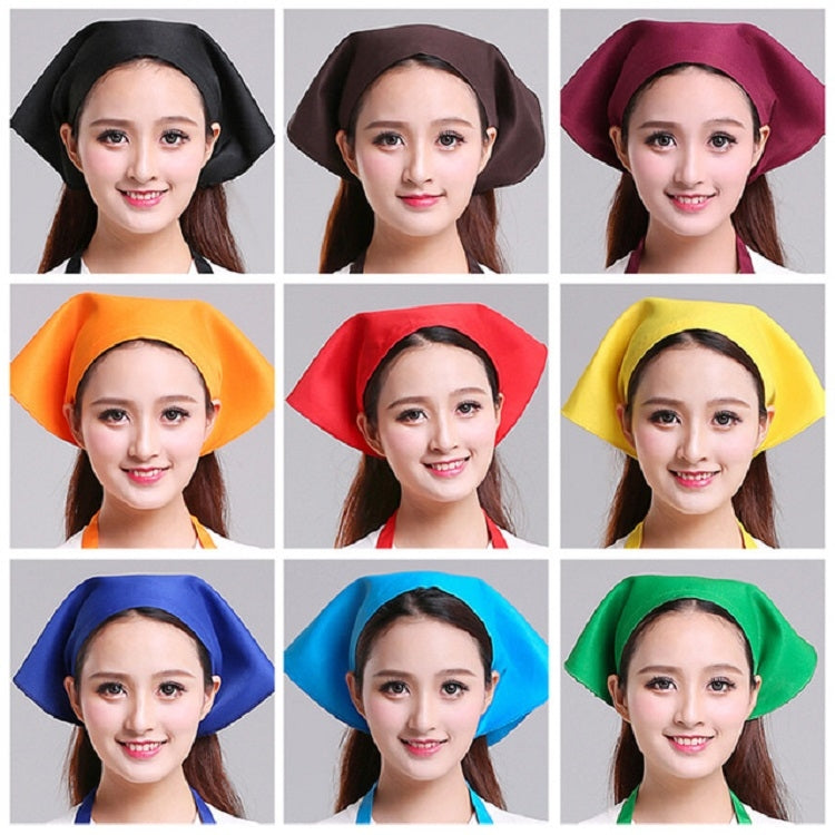 Chapeau de Chef Turban, Chapeau de Cuisine, Chapeau de Travail, Écharpe Triangle pour Homme et Femme, Réglable