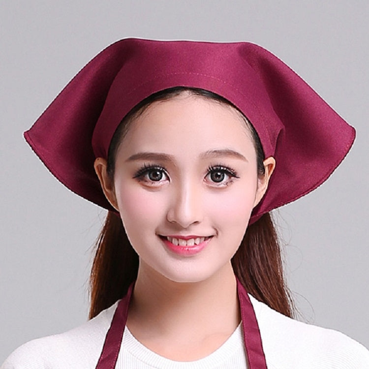 Chapeau de Chef Turban, Chapeau de Cuisine, Chapeau de Travail, Écharpe Triangle pour Homme et Femme, Réglable