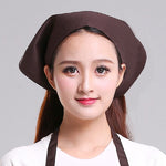 Chapeau de Chef Turban, Chapeau de Cuisine, Chapeau de Travail, Écharpe Triangle pour Homme et Femme, Réglable