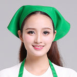 Chapeau de Chef Turban, Chapeau de Cuisine, Chapeau de Travail, Écharpe Triangle pour Homme et Femme, Réglable