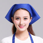Chapeau de Chef Turban, Chapeau de Cuisine, Chapeau de Travail, Écharpe Triangle pour Homme et Femme, Réglable