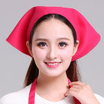 Chapeau de Chef Turban, Chapeau de Cuisine, Chapeau de Travail, Écharpe Triangle pour Homme et Femme, Réglable
