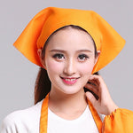 Chapeau de Chef Turban, Chapeau de Cuisine, Chapeau de Travail, Écharpe Triangle pour Homme et Femme, Réglable