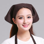Chapeau de Chef Turban, Chapeau de Cuisine, Chapeau de Travail, Écharpe Triangle pour Homme et Femme, Réglable