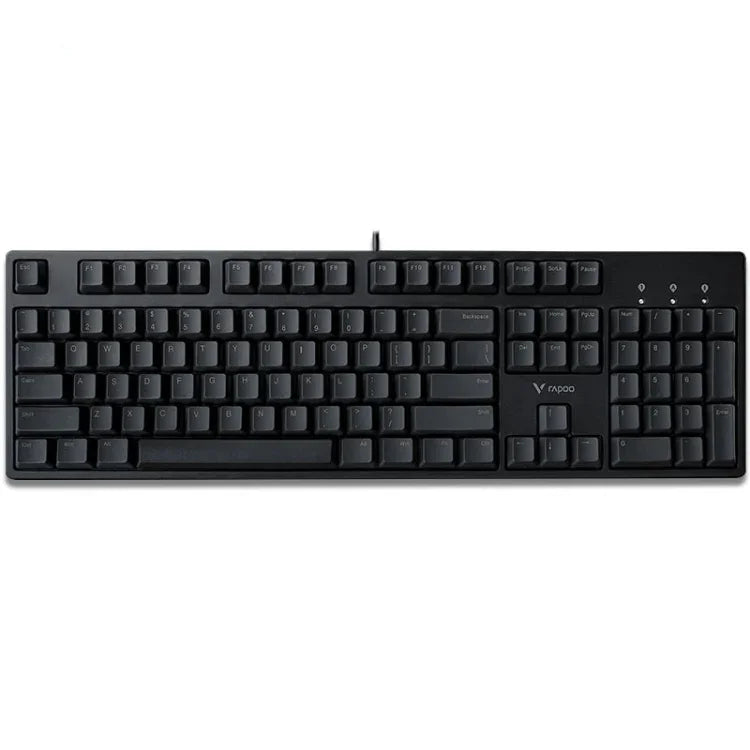 Clavier de jeu mécanique filaire de bureau Rapoo V860, 61 touches, 87 touches, 104 touches