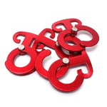 Crochet d'extérieur multifonction en alliage d'aluminium en forme de T, mousqueton auto-bloquant pour camping et randonnée, en forme de T auto-bloquant