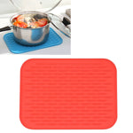 Tapis isolant en silicone épais et coloré de style européen, dessous de plat anti-brûlure, imperméable pour table et téléphone.