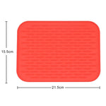 Tapis isolant en silicone épais et coloré de style européen, dessous de plat anti-brûlure, imperméable pour table et téléphone.