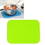 Tapis isolant en silicone épais et coloré de style européen, dessous de plat anti-brûlure, imperméable pour table et téléphone.