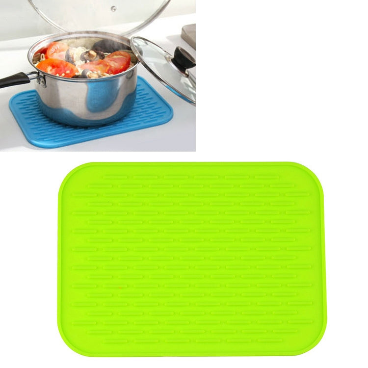 Tapis isolant en silicone épais et coloré de style européen, dessous de plat anti-brûlure, imperméable pour table et téléphone.