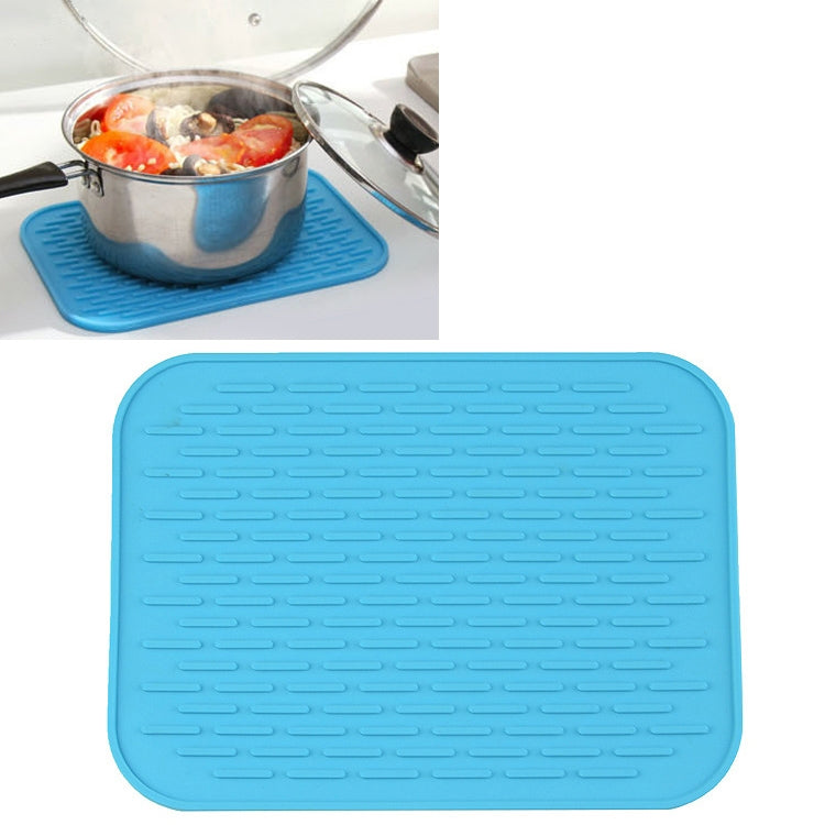 Tapis isolant en silicone épais et coloré de style européen, dessous de plat anti-brûlure, imperméable pour table et téléphone.