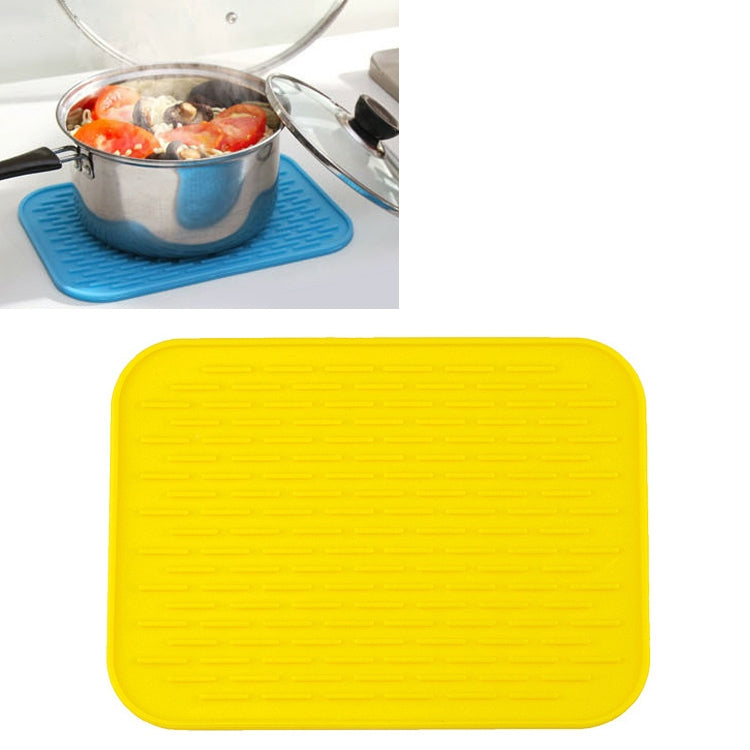 Tapis isolant en silicone épais et coloré de style européen, dessous de plat anti-brûlure, imperméable pour table et téléphone.