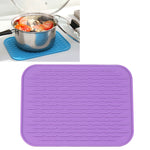 Tapis isolant en silicone épais et coloré de style européen, dessous de plat anti-brûlure, imperméable pour table et téléphone.