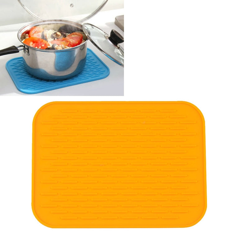 Tapis isolant en silicone épais et coloré de style européen, dessous de plat anti-brûlure, imperméable pour table et téléphone.
