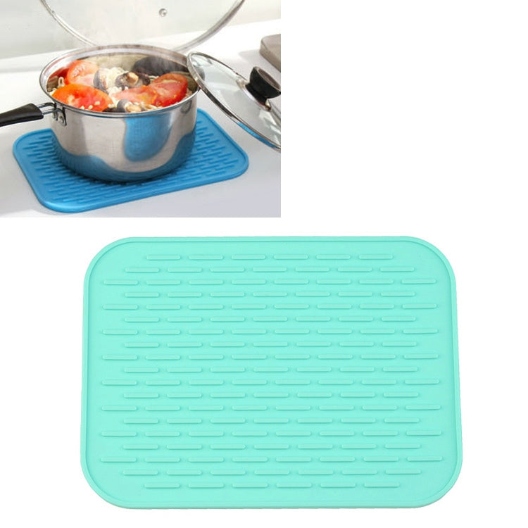 Tapis isolant en silicone épais et coloré de style européen, dessous de plat anti-brûlure, imperméable pour table et téléphone.