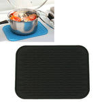 Tapis isolant en silicone épais et coloré de style européen, dessous de plat anti-brûlure, imperméable pour table et téléphone.