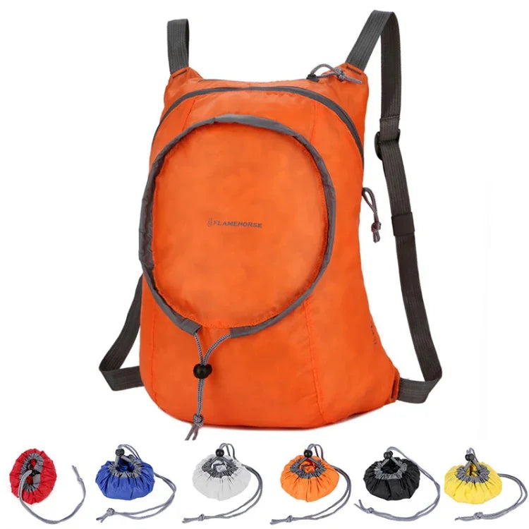 Nylon Waterproof Collapsible Backpack Women Men Travel Portable Comfort Lightweight Storage Folding Bag