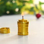 Lampe à alcool portable mini en métal pour le camping en extérieur et les laboratoires