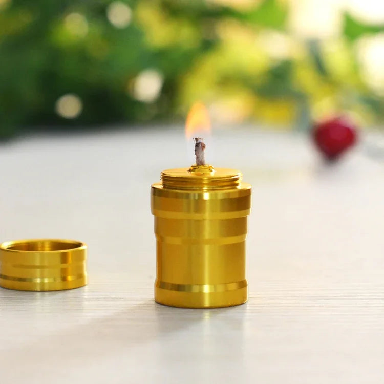 Lampe à alcool portable mini en métal pour le camping en extérieur et les laboratoires