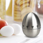 Minuteur mécanique œuf pour cuisine avec alarme 60 minutes en acier inoxydable, Outils de cuisine, Minuteur mécanique œuf