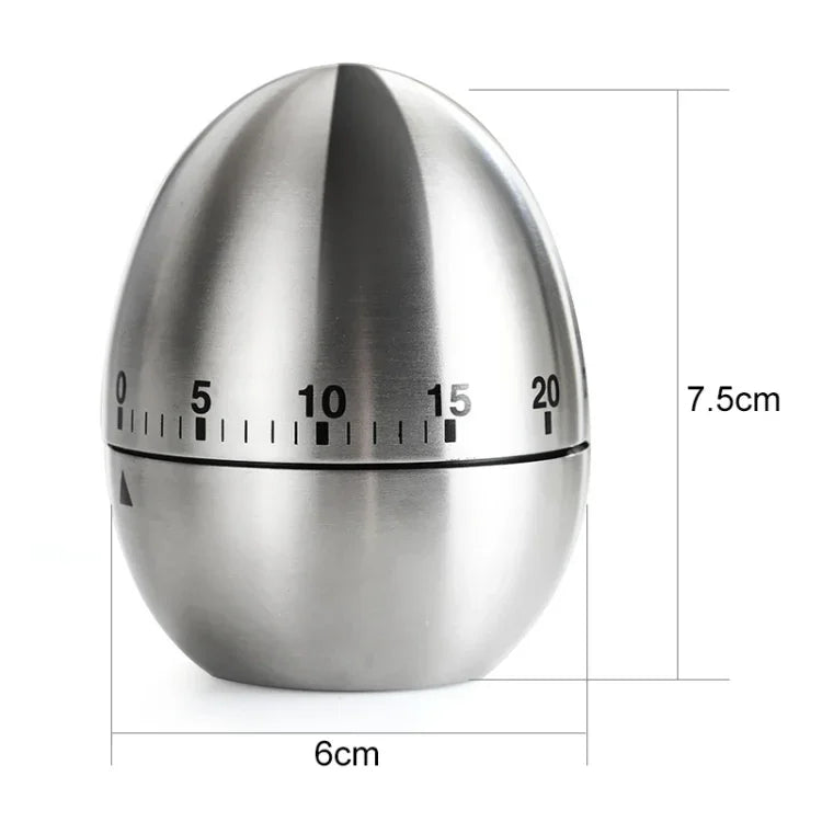 Minuteur mécanique œuf pour cuisine avec alarme 60 minutes en acier inoxydable, Outils de cuisine, Minuteur mécanique œuf