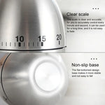 Minuteur mécanique œuf pour cuisine avec alarme 60 minutes en acier inoxydable, Outils de cuisine, Minuteur mécanique œuf