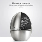 Minuteur mécanique œuf pour cuisine avec alarme 60 minutes en acier inoxydable, Outils de cuisine, Minuteur mécanique œuf