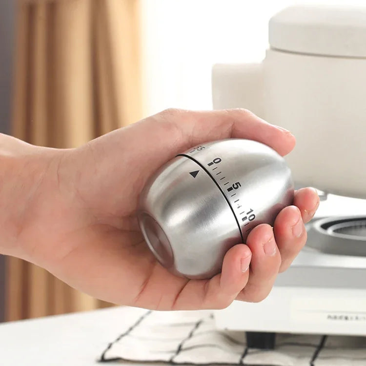 Minuteur mécanique œuf pour cuisine avec alarme 60 minutes en acier inoxydable, Outils de cuisine, Minuteur mécanique œuf