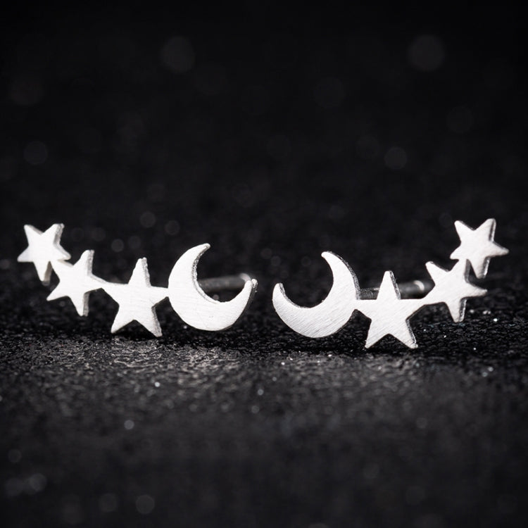 Boucles d'oreilles clous lune et étoile simples pour femme, cadeau d'anniversaire, bijoux, or, or rose, argent
