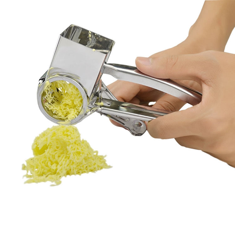 Râpe à Fromage Manuelle Rotative en Acier Inoxydable, avec 3-4 trous, avec 7-8 trous, avec 9-10 trous, avec flocons
