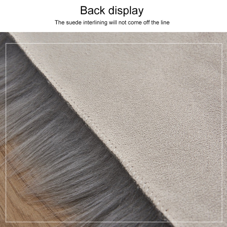 Tapis de luxe rectangulaire/carré en fausse laine de mouton douce et moelleuse, 80x180cm, 45x45cm, 100x180cm, 55x55cm