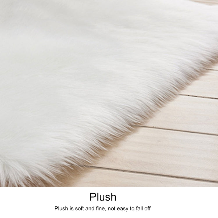 Tapis de luxe rectangulaire/carré en fausse laine de mouton douce et moelleuse, 80x180cm, 45x45cm, 100x180cm, 55x55cm