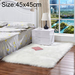 Tapis de luxe rectangulaire/carré en fausse laine de mouton douce et moelleuse, 80x180cm, 45x45cm, 100x180cm, 55x55cm