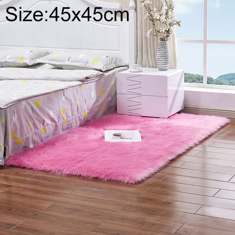 Tapis de luxe rectangulaire/carré en fausse laine de mouton douce et moelleuse, 80x180cm, 45x45cm, 100x180cm, 55x55cm