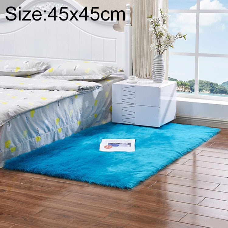 Tapis de luxe rectangulaire/carré en fausse laine de mouton douce et moelleuse, 80x180cm, 45x45cm, 100x180cm, 55x55cm