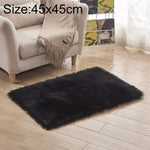 Tapis de luxe rectangulaire/carré en fausse laine de mouton douce et moelleuse, 80x180cm, 45x45cm, 100x180cm, 55x55cm