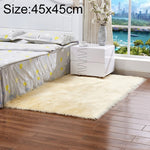 Tapis de luxe rectangulaire/carré en fausse laine de mouton douce et moelleuse, 80x180cm, 45x45cm, 100x180cm, 55x55cm