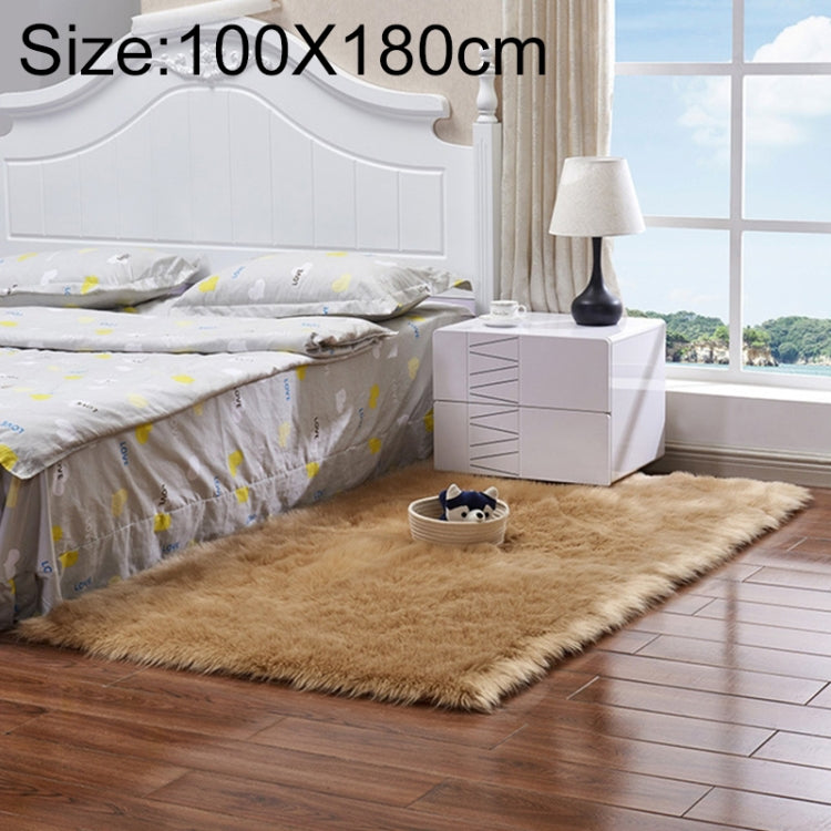 Tapis de luxe rectangulaire/carré en fausse laine de mouton douce et moelleuse, 80x180cm, 45x45cm, 100x180cm, 55x55cm