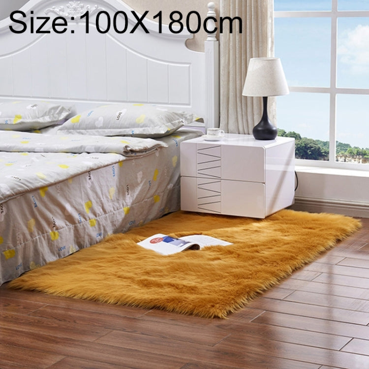 Tapis de luxe rectangulaire/carré en fausse laine de mouton douce et moelleuse, 80x180cm, 45x45cm, 100x180cm, 55x55cm